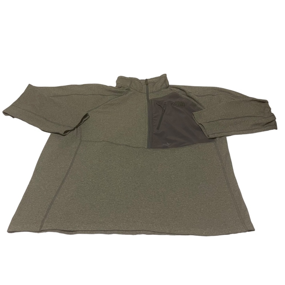 The North Face Jacket Men XL‎ Gray Lightweight Embroidered Logo Athletic Solid